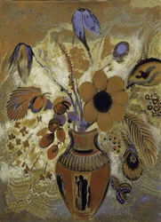 Etruscan Vase with Flowers